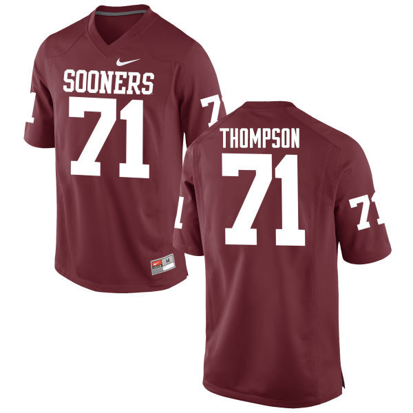 Oklahoma Sooners #71 Tyrus Thompson College Football Jerseys Game-Crimson